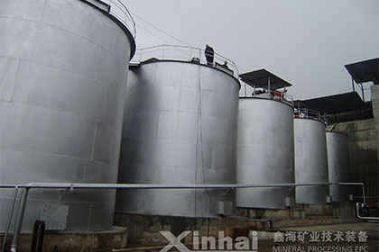 Double-impeller-leaching-stirring-tank