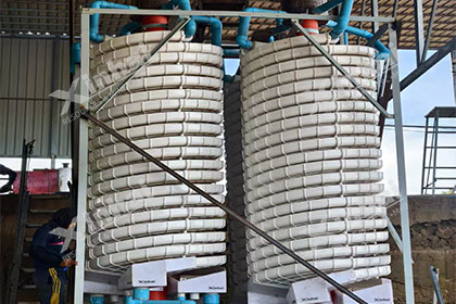 Gold-ore-spiral-sluice